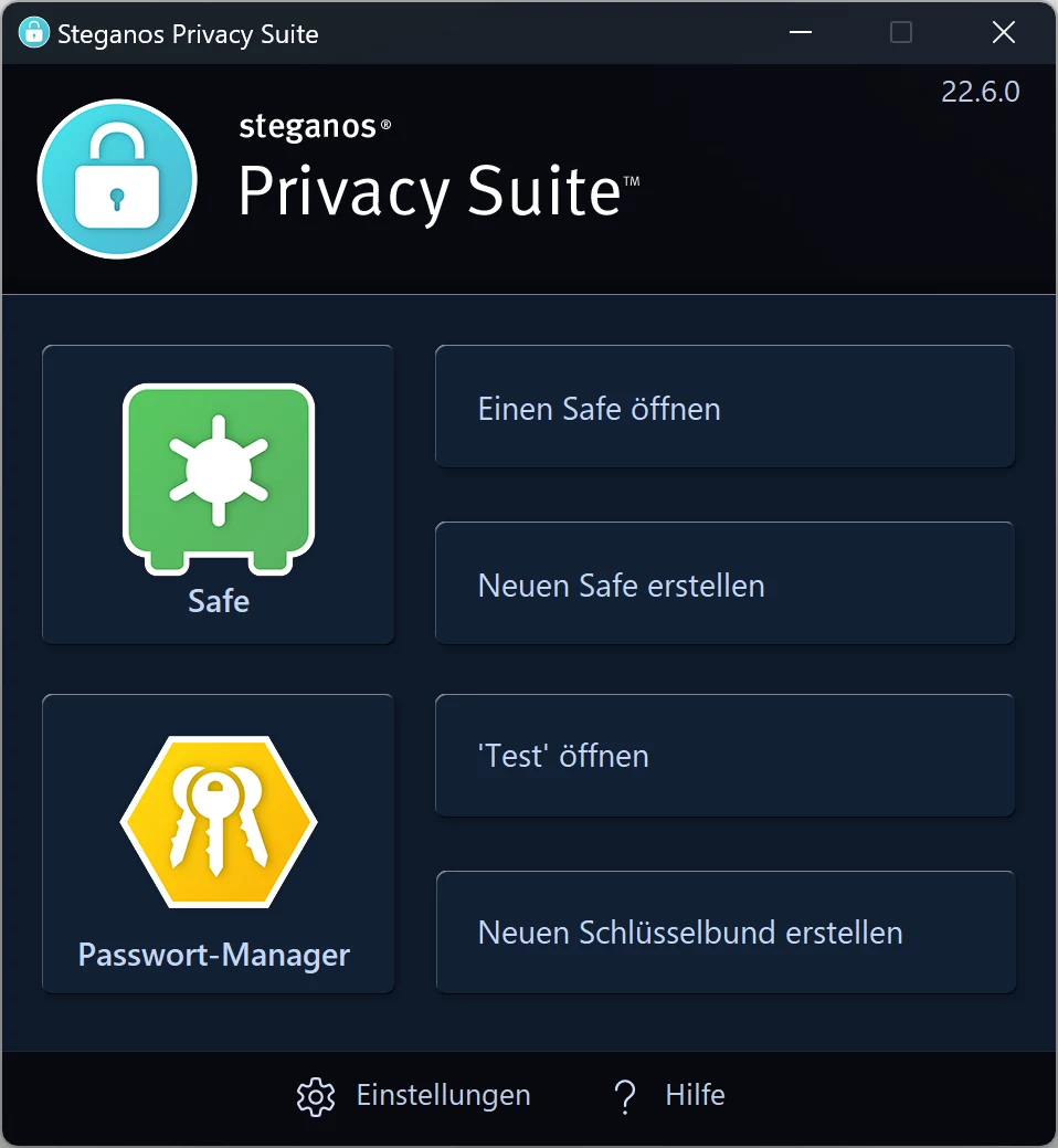 Steganos Privacy Suite: Safe + Passwort-Manager
